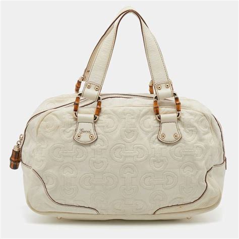 gucci cream leather handbag|handbag leather Gucci satchel.